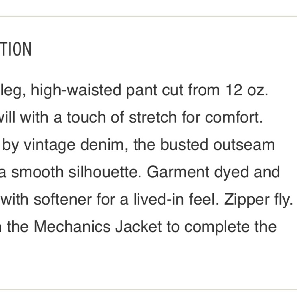 Buck Mason Rider Black Jeans - Picture 5 of 6